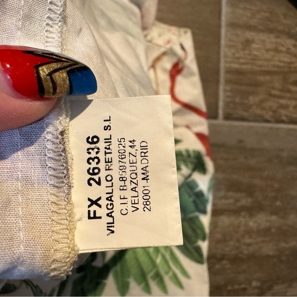 Vilagallo Green and Brown Mini Sundress Resort Wear - Picture 8 of 11